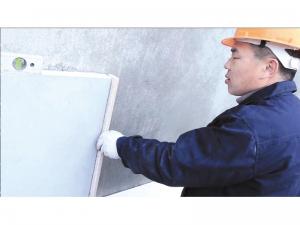 5、粘貼防火分隔條